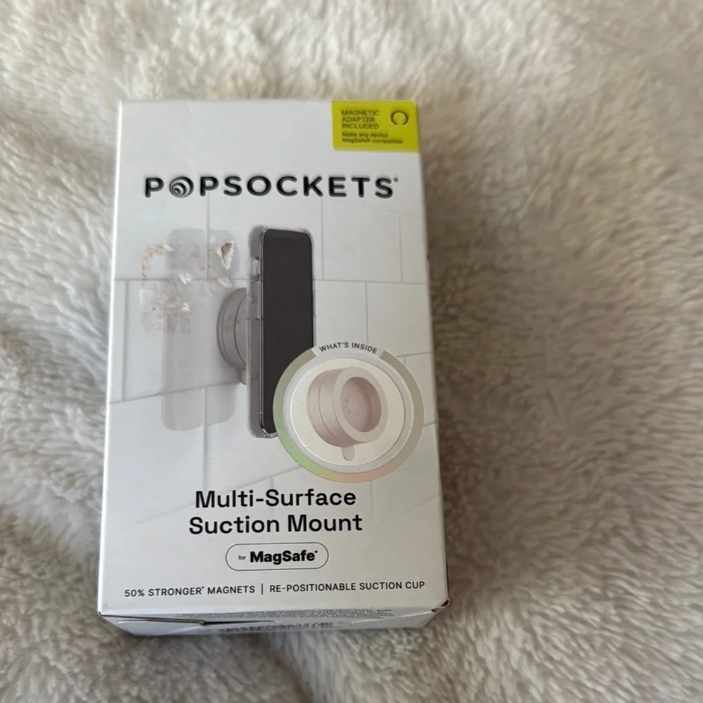 PopSocket Multi-Surface Suction Mount - White